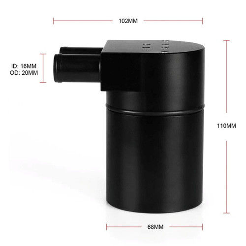 2006-2011 BMW E91 Touring 335i / 335xi Oil Catch Can Tank with Silicone Radiator Hose OCC016-Black Generic