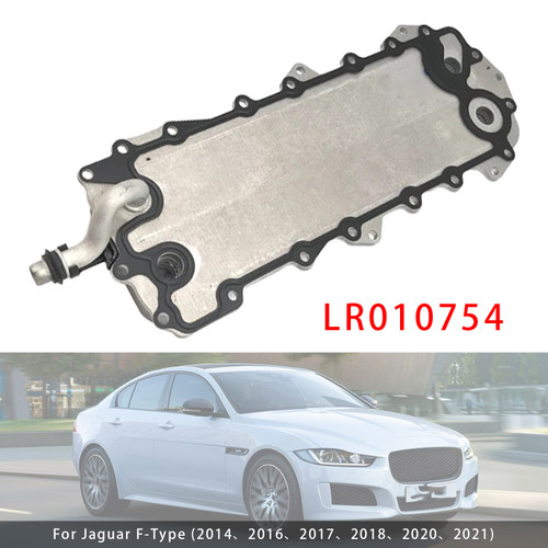 2017-2019 Jaguar XE Engine Oil Cooler w/Gasket LR010754 Generic