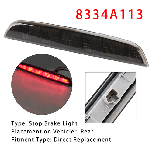 2013-2016 Mitsubishi Outlander High Mount LED Stop Brake Light 8334A113 Black Generic