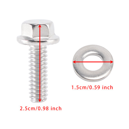 2 Pack 400-7507 Stainless 300 Hex Valve Cover Bolt Kit