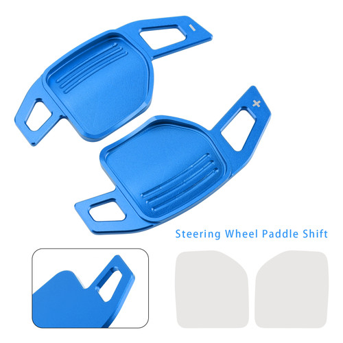 2008-2014 Audi A3 A4 A5 A6 TT Q5 Steering Wheel Paddle Shifter Aluminium Blue Generic