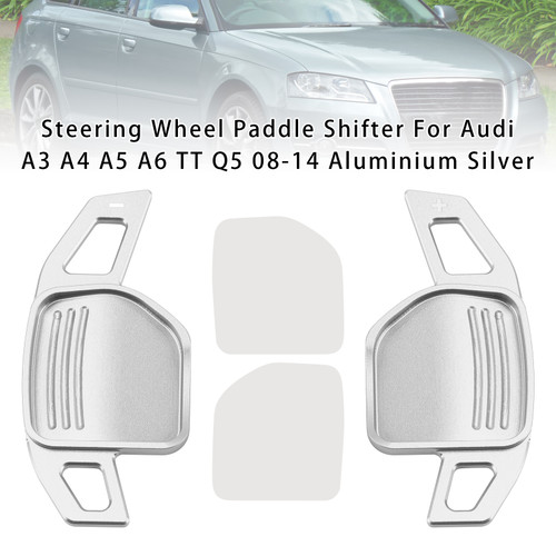 2006-2010 Audi S5 S6 S8 RS6 Q7 Steering Wheel Paddle Shifter Aluminium Silver Generic