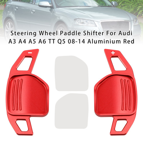 2006-2010 Audi S5 S6 S8 RS6 Q7 Steering Wheel Paddle Shifter Aluminium Red Generic