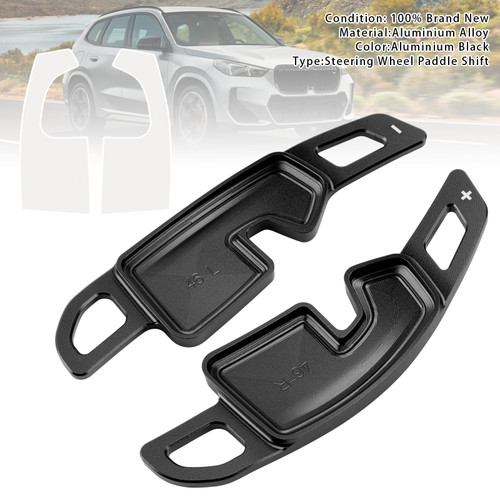 2025-up BMW X3 iX3 (G45) Steering Wheel Paddle Shifter Black Generic