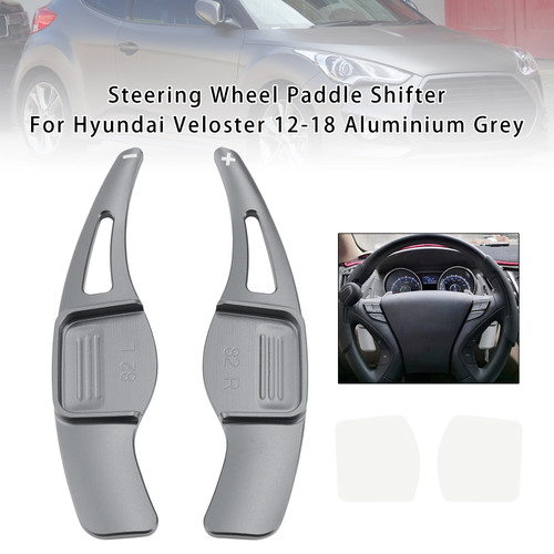 2012-2018 Hyundai 1st Gen Veloster Steering Wheel Paddle Shifter Grey Generic