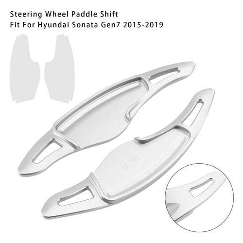 2015-2019 Hyundai Sonata Gen7 Steering Wheel Paddle Shifter Silver Generic