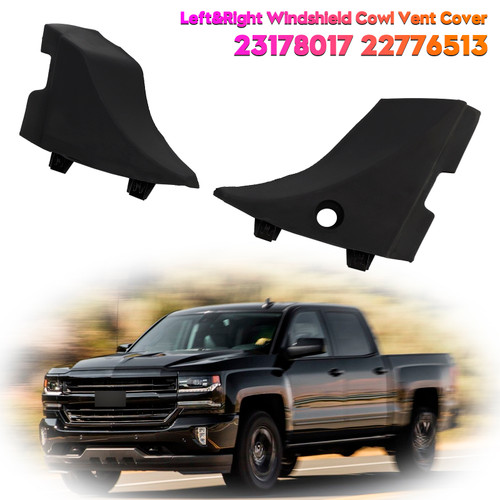 2015-2019 GMC Sierra 2500 HD Left & Right Windshield Cowl Vent Cover 23178017 22776513 Generic