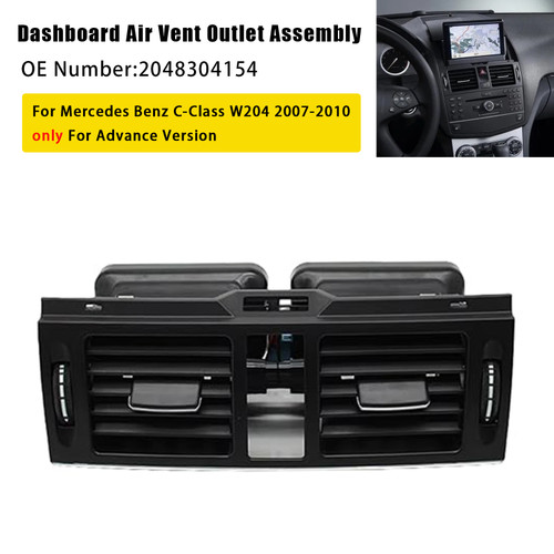 2007-2010 Mercedes Benz C-Class W204 Dashboard Air Vent Outlet Assembly 2048304154 Generic