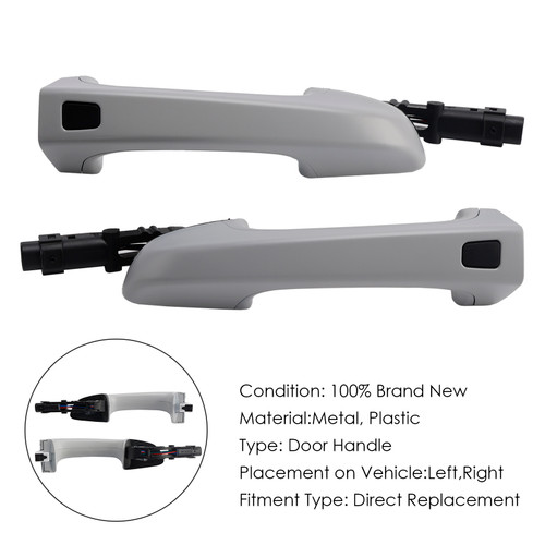 2011-2018 Porsche Cayenne Left&Right Side Exterior Door Handle 95853120501G2X Generic