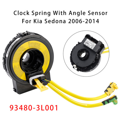2006-2014 Kia Sedona Clock Spring With Angle Sensor 93480-3L001 Generic