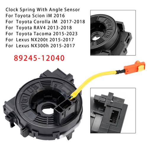 2013-2018 Toyota RAV4 Clock Spring With Angle Sensor 89245-12040 Generic