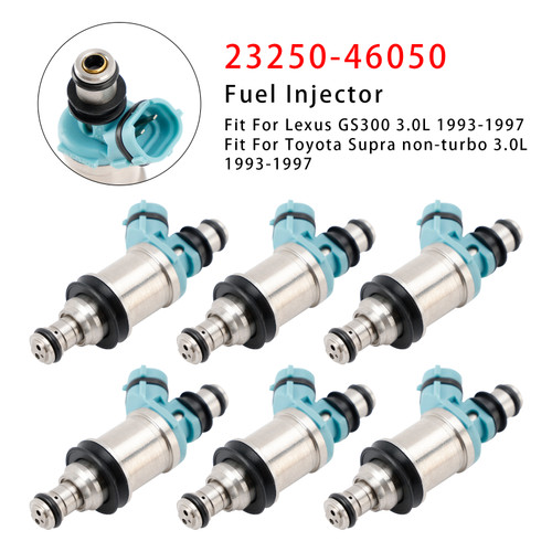1993-1997 Lexus GS300 3.0L 6Pcs Fuel Injector 23250-46050 Generic