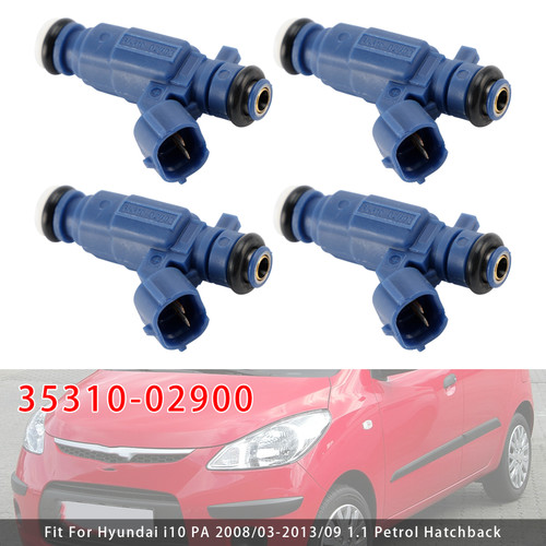 2004-2011 KIA Picanto SA 4Pcs Fuel Injector 35310-02900 Generic