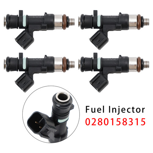 2004-2016 Volvo S40 S60 V50 V60 C30 C70 XC60 XC70 4Pcs Fuel Injector 0280158315 Generic