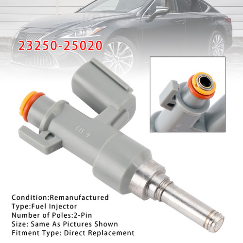 2019-2025 Lexus ES250 ES300h NX250 NX350h NX450h+ RX350h 1Pcs Fuel Injector 23250-25020 Generic