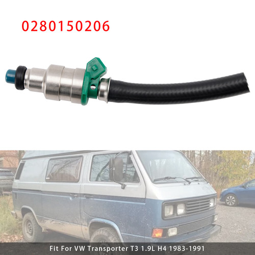 1983-1991 VW Transporter T3 1.9L 2.1L H4 1Pcs Fuel Injector 0280150206 Generic