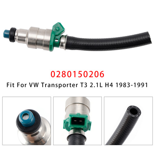 1983-1991 VW Transporter T3 1.9L 2.1L H4 1Pcs Fuel Injector 0280150206 Generic