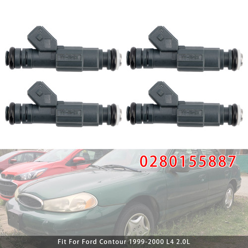 1999-2000 Mystique L4 2.0L 4Pcs Fuel Injector 0280155887 Generic
