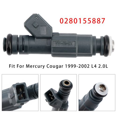 1999-2000 Mystique L4 2.0L 1Pcs Fuel Injector 0280155887 Generic