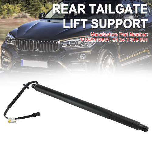 2014-2019 BMW X6 F16 F86 1* Rear Tailgate Lift Support 51247318651 Black Generic