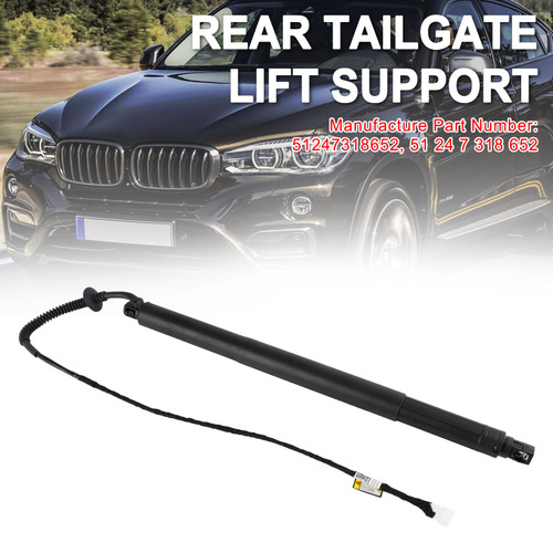 2014-2019 BMW X6 F16 F86 1* Rear Tailgate Lift Support 51247318652 Black Generic