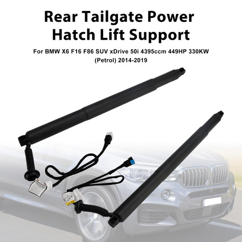 2014-2019 BMW X6 F16 F86 2* Rear Tailgate Lift Support 51247434043 51247434044 Black Generic