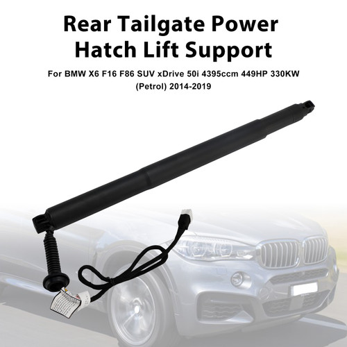 2014-2019 BMW X6 F16 F86 1* Rear Tailgate Lift Support 51247434044 Black Generic