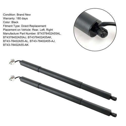 2011-2015 Lincoln MKX 2* Rear Tailgate Lift Support BT4378402A55AL Black Generic