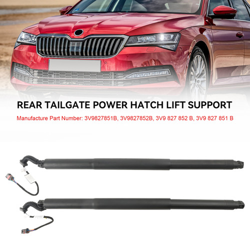 2015-2020 Skoda Superb MKIII 3V5 2* Rear Tailgate Lift Support 3V9827851B Black Generic