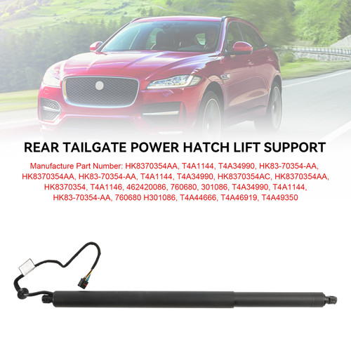 2016-2018 Jaguar F-Pace X761 1* Rear Tailgate Lift Support HK8370354AA Black Generic