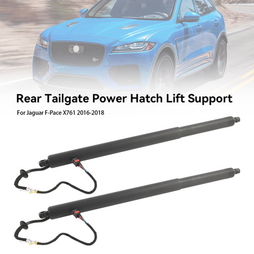2016-2018 Jaguar F-Pace X761 2* Rear Tailgate Lift Support HK8370354AA Black Generic