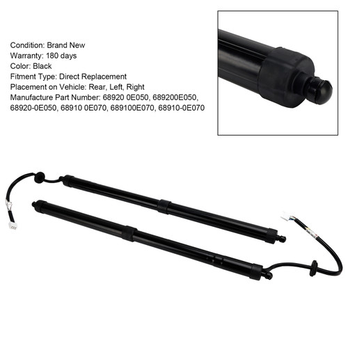 2020-2023 Toyota Highlander 2* Rear Tailgate Lift Support 689200E050 Black Generic