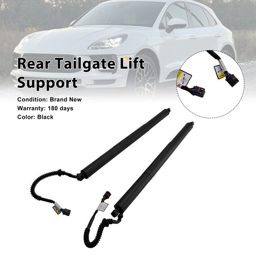 2015-2019 Porsche Macan 2* Rear Tailgate Lift Support 95B-827-851-A Black Generic