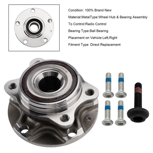 2007-2015 Audi R8 S6 S8 Left or Right Wheel Hub Bearing Assembly 4D0407613E Generic