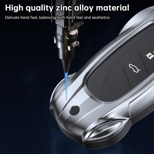 Lexus ES260h/RX350h/LS500h/NX260/UX260 Leather Alloy Zinc Car Key Silvery Case Cover Generic