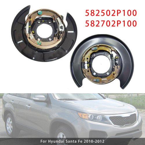 2010-2012 Kia Sorento Left+Right Rear Parking Brake Plate 582502P100+582702P100 Generic