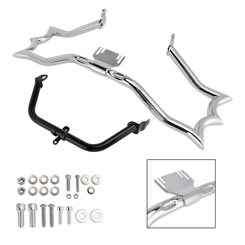2009-2023 Touring Road King Street Glide Electra Glide Engine Guard Crash Bar&Fairing Bracket Kit Chrome Generic