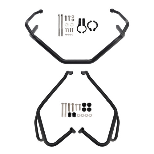 2025 Honda X-Adv 750 Upper + Lower Engine Guard Frame Crash Bar Kit Black Generic