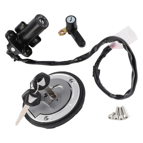 2019-2024 Yamaha YZF250-A YZF320-A YZF Ignition Switch Lock Set, Gas cap, Seat Lock, with Keys BS7-XH250-00 Black Generic