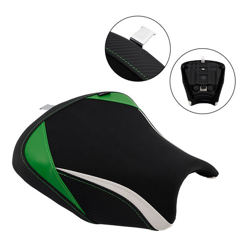 2017-2025 Kawasaki Ninja 650 Z650 Front Raider Seat Driver Cushion Green White Generic