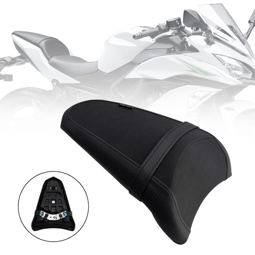 2017-2025 Kawasaki Ninja Z650 Rear Seat Passenger Cushion Flat Black B Generic