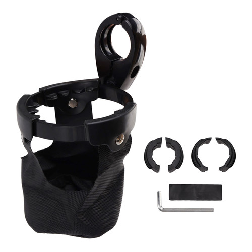 Utv Polaris Ranger Cup Bracket Holder Bottle Cargo Carrier Black Generic