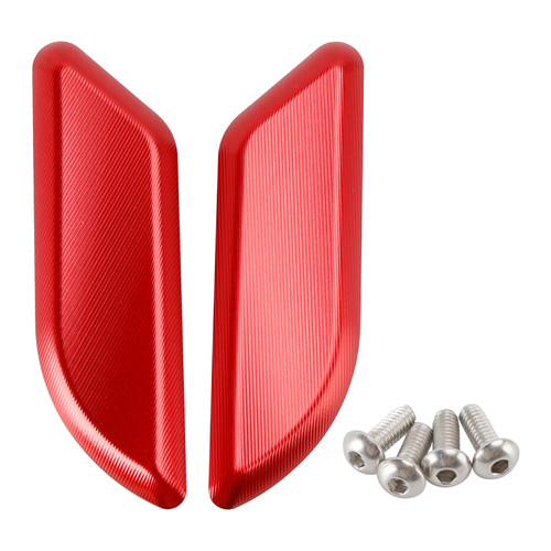 2015-2017 Ducati 959 Panigale 1299 Panigale CNC Racing Mirror Block Off Blanking Plates Red Generic