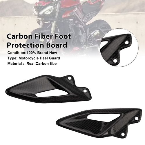 2016-2022 Triumph Street Triple 765 RS Carbon Fiber Foot Protection Board Generic