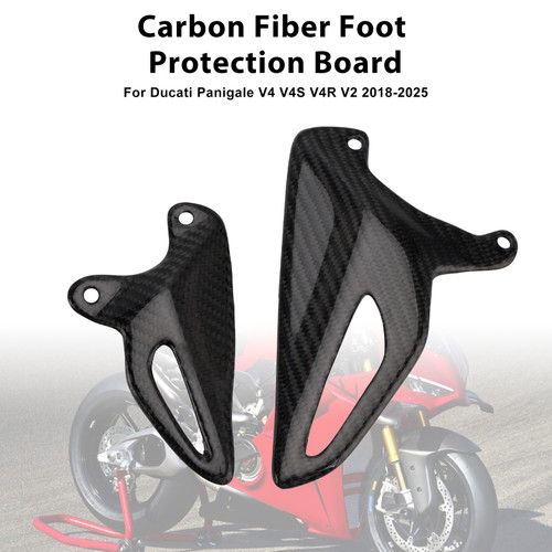 2018-2025 Ducati Panigale V4 V4S V4R V2 Carbon Fiber Foot Protection Board Generic