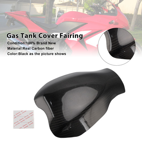2008-2012 Kawasaki Ninja 250/ 250R Gas Tank Cover Fairing Real Carbon fiber Generic