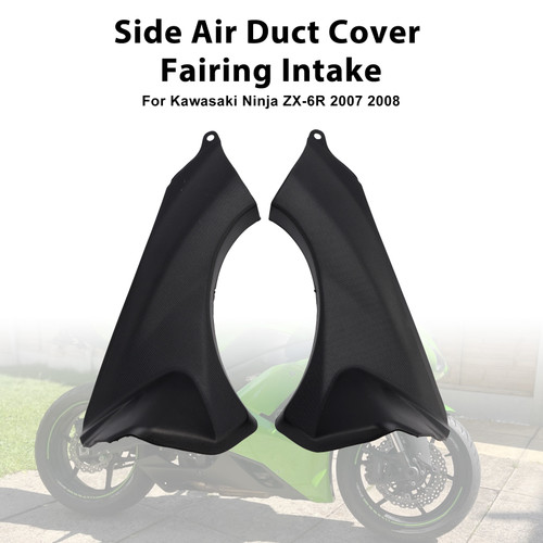 2007-2008 Kawasaki Ninja ZX-6R Side Air Duct Cover Fairing Intake Generic