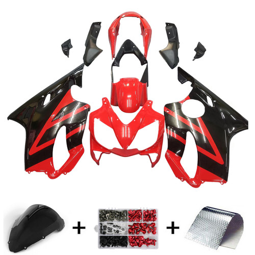 2004-2007 Honda CBR 600 F4i Amotopart Fairings Red & Black F4i Racing Customs Fairing