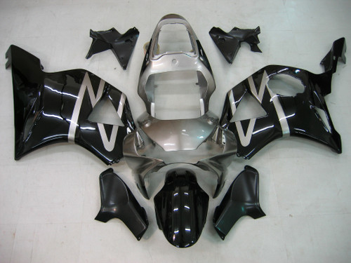 2002-2003 Honda CBR 954 RR Amotopart Fairings Silver & Black RR Racing Customs Fairing