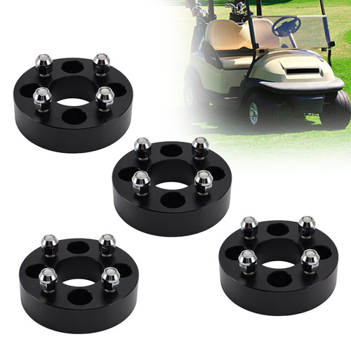 Yamaha Club Car Ezgo 1.5 Inch Golf Cart Wheel Spacers Kit With Lug Nuts Generic